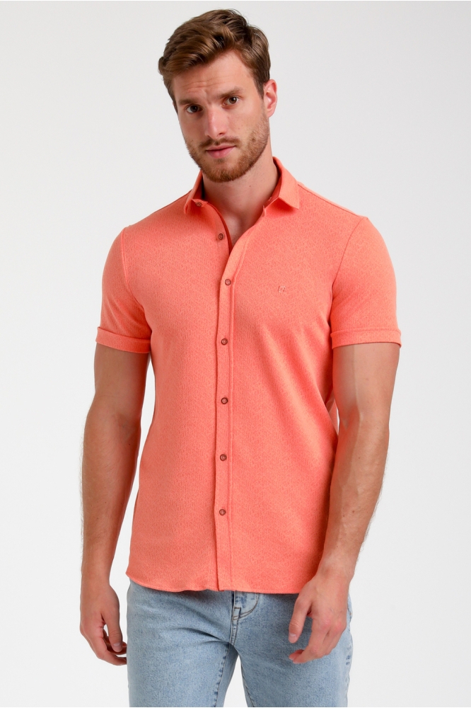 OVERHEMD MET STRUCTUUR 335532 4002 light coral